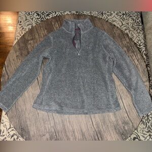 Women's Gray Gap Quarter-Zip Sweater size medium